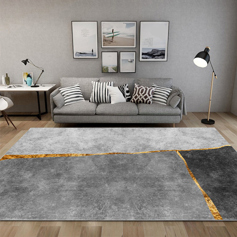 Luxe Colorblock Rug Multi Colored Cotton Blend Carpet Anti-Slip Backing Easy Care Rug for Room Clearhalo 'Area Rug' 'Rug' 2225579