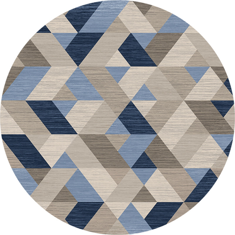 Comfort Bedroom Rug Multi Colored Geometric Print Carpet Polyster Non-Slip Backing Stain-Resistant Rug Brown Clearhalo 'Area Rug' 'Modern' 'Rugs' Rug' 2225717