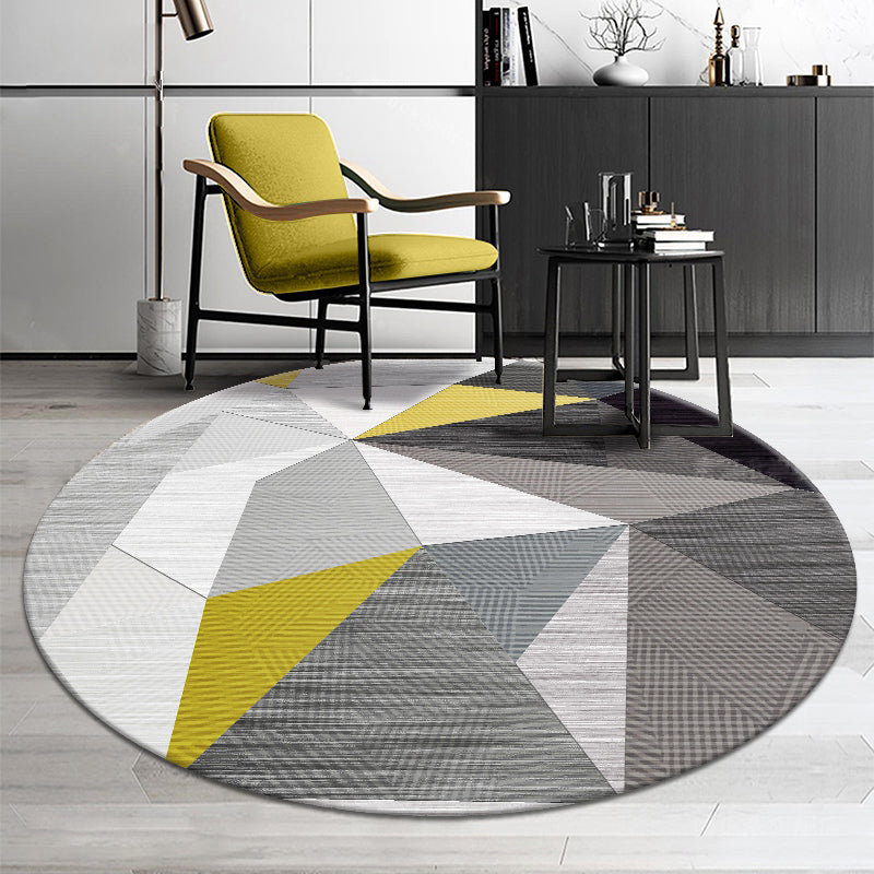 Comfort Bedroom Rug Multi Colored Geometric Print Carpet Polyster Non-Slip Backing Stain-Resistant Rug Clearhalo 'Area Rug' 'Modern' 'Rugs' Rug' 2225718