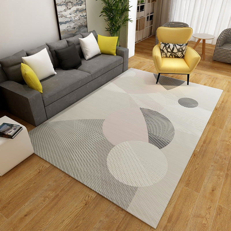 Simple Geo Pattern Rug Multi Colored Polypropylene Area Carpet Easy Care Machine Washable Rug for Living Room Light Blue Clearhalo 'Area Rug' 'Modern' 'Rugs' Rug' 2225756