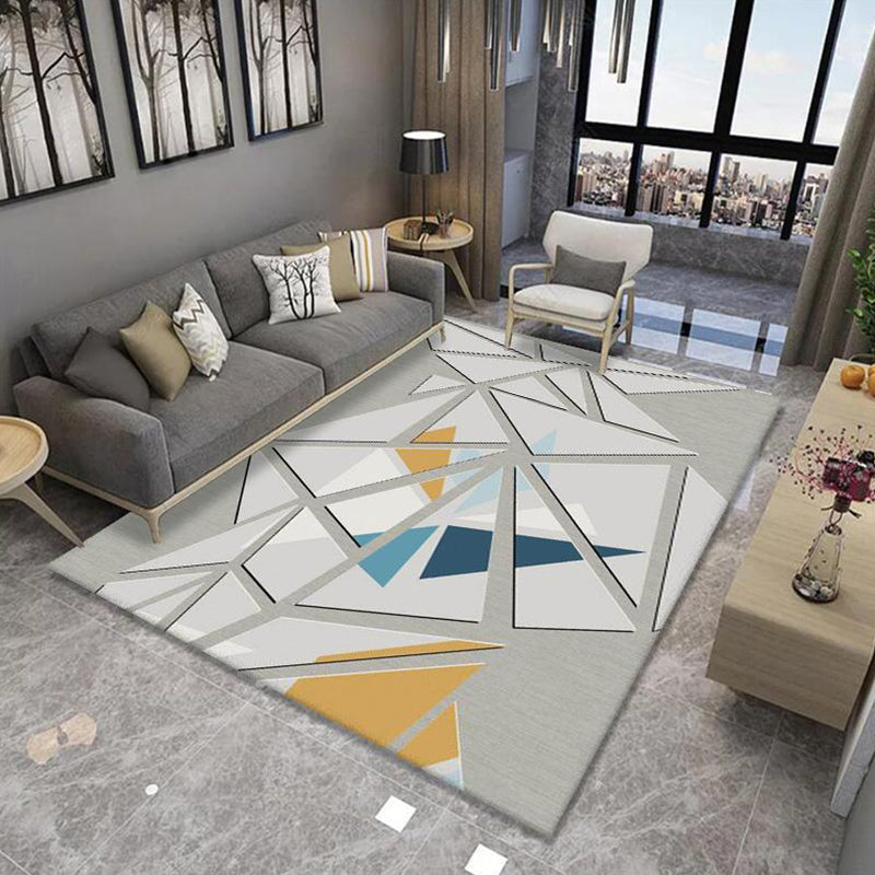 Multi-Colored Minimalist Rug Synthetics Geo Patterned Carpet Non-Slip Washable Indoor Rug for Parlor Clearhalo 'Area Rug' 'Modern' 'Rugs' Rug' 2226050