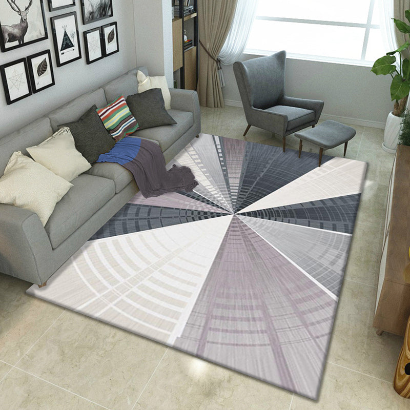 Multi Colored Bedroom Rug Luxury Geo Printed Area Rug Polypropylene Non-Slip Washable Carpet Clearhalo 'Area Rug' 'Modern' 'Rugs' Rug' 2226423