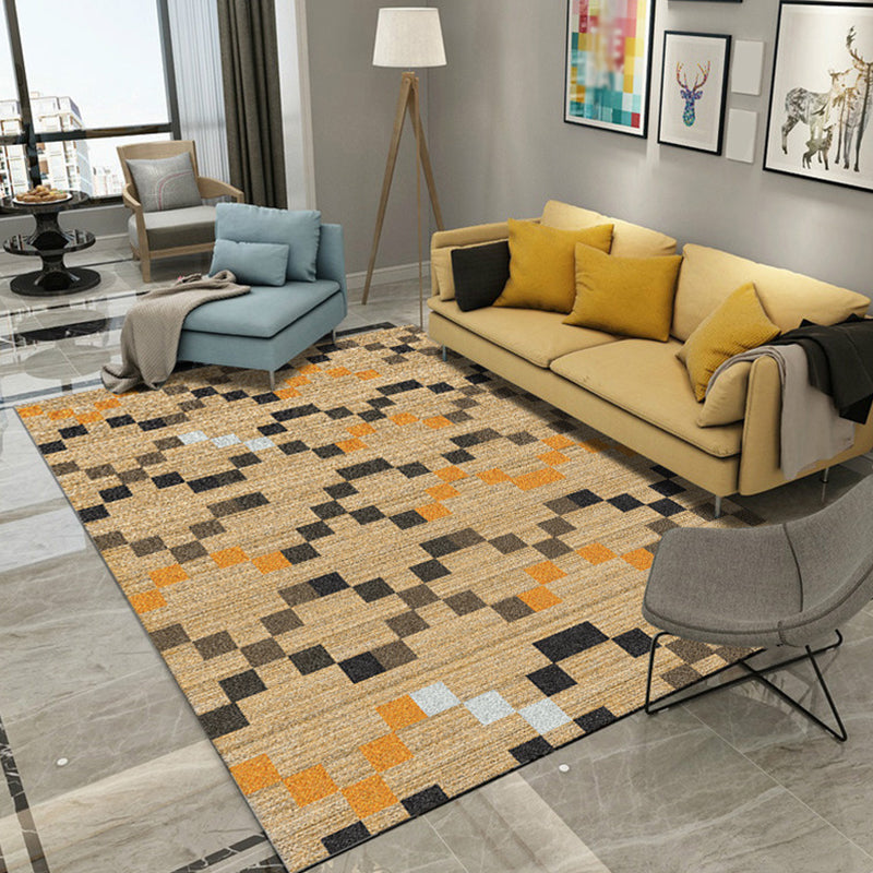 Casual Living Room Rug Multi Color Geo Printed Area Carpet Polypropylene Anti-Slip Washable Rug Clearhalo 'Area Rug' 'Modern' 'Rugs' Rug' 2226438