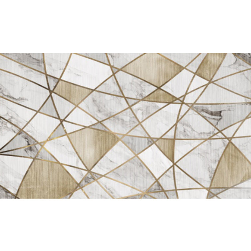 Comfort Bedroom Rug Multi Colored Geometric Printed Area Carpet Polyster Anti-Slip Backing Pet Friendly Rug Light Gold Clearhalo 'Area Rug' 'Modern' 'Rugs' Rug' 2226650