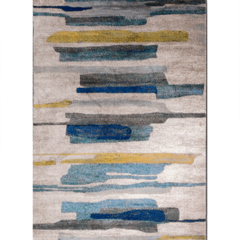 Multi-Colored Abstract Rug Polypropylene Creative Area Rug Pet Friendly Washable Easy Care Carpet for Bedroom Clearhalo 'Area Rug' 'Modern' 'Rugs' Rug' 2226904