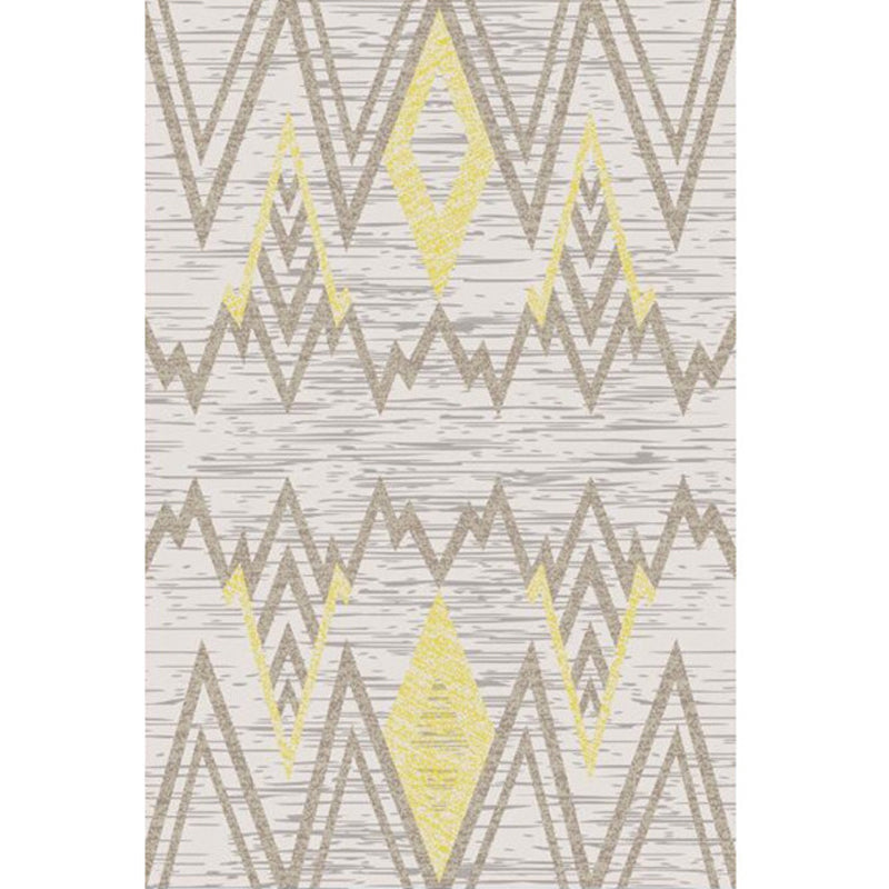 Classic Multi Color Geo Rug Polyster Glam Area Rug Non-Slip Backing Pet Friendly Carpet for Parlor Clearhalo 'Area Rug' 'Modern' 'Rugs' Rug' 2226969