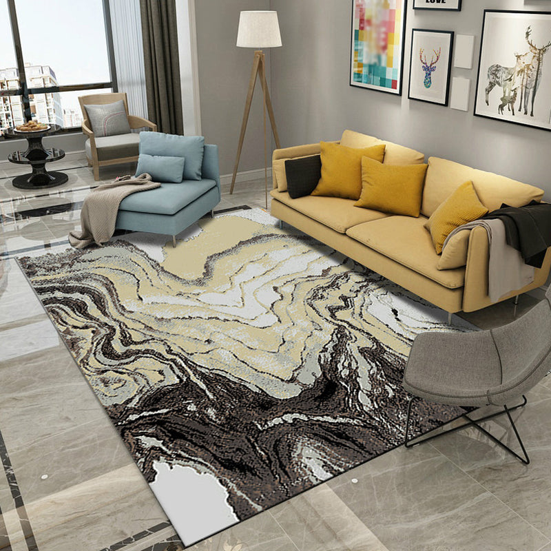 Classic Multi Color Geo Rug Polyster Glam Area Rug Non-Slip Backing Pet Friendly Carpet for Parlor Clearhalo 'Area Rug' 'Modern' 'Rugs' Rug' 2226974