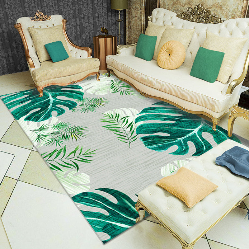 Classic Plant Print Rug Multi-Color Western Area Rug Polypropylene Easy Care Stain-Resistant Carpet for Parlor Green Clearhalo 'Area Rug' 'Modern' 'Rugs' Rug' 2227471