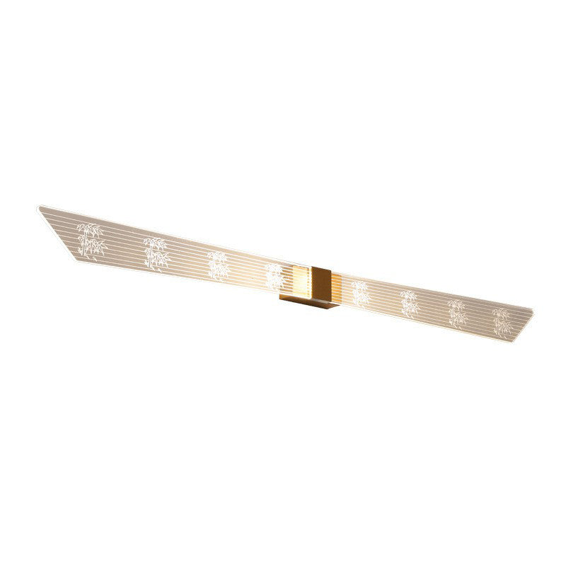 Acrylic Geometrical Wall Lighting Ideas Modern Gold LED Vanity Sconce Light for Bathroom Clearhalo 'Modern wall lights' 'Modern' 'Vanity Lights' 'Wall Lights' Lighting' 2228263