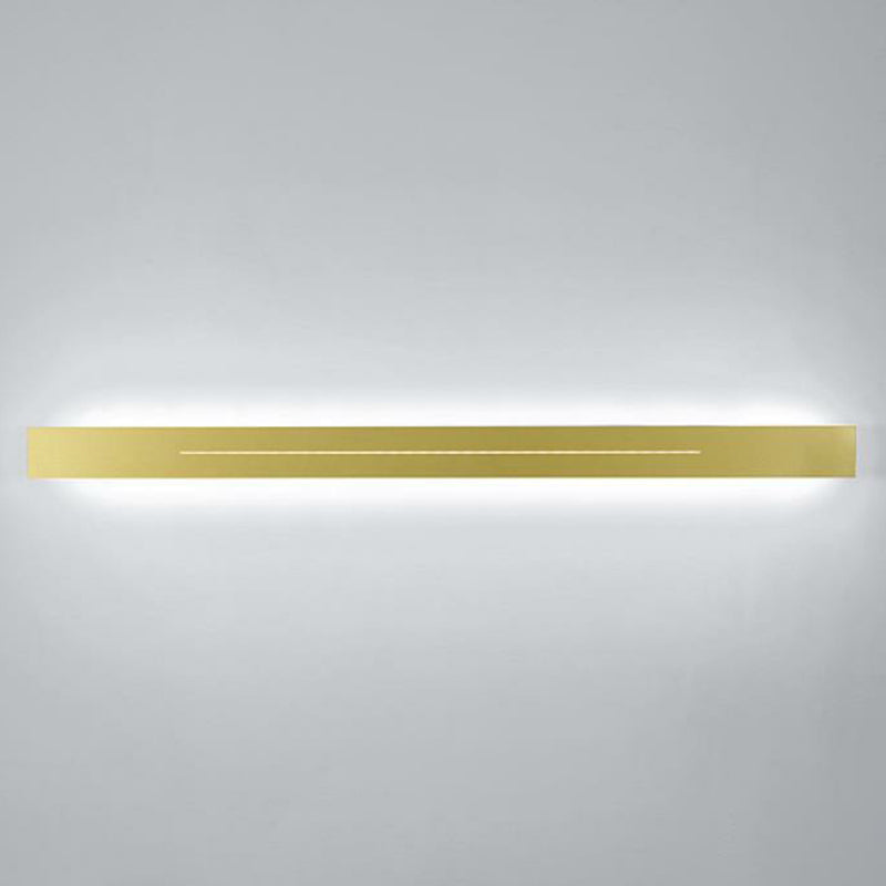 Rectangular Linear Living Room Sconce Lighting Acrylic Modern LED Wall Light Fixture Gold White Clearhalo 'Modern wall lights' 'Modern' 'Wall Lamps & Sconces' 'Wall Lights' Lighting' 2228313