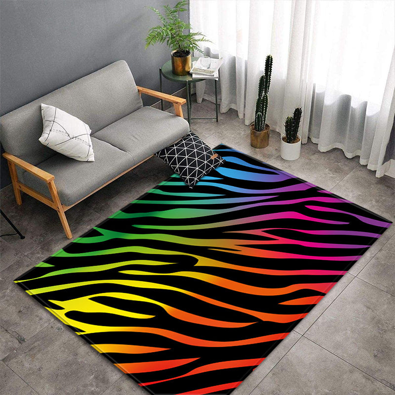 Funky Multicolor Tropical Rug Synthetics Animal Print Area Carpet Pet Friendly Easy Care Indoor Rug for Decoration Clearhalo 'Area Rug' 'Rug' 2238469