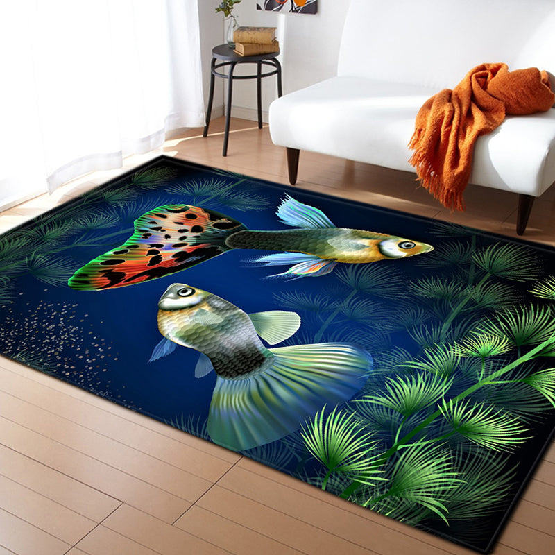 Funky Multicolor Tropical Rug Synthetics Animal Print Area Carpet Pet Friendly Easy Care Indoor Rug for Decoration Clearhalo 'Area Rug' 'Rug' 2238478