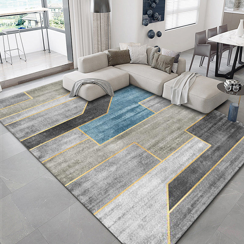 Luxury Geometric Print Rug Multi-Color Synthetics Carpet Anti-Slip Backing Pet Friendly Rug for Living Room Clearhalo 'Area Rug' 'Rug' 2238591