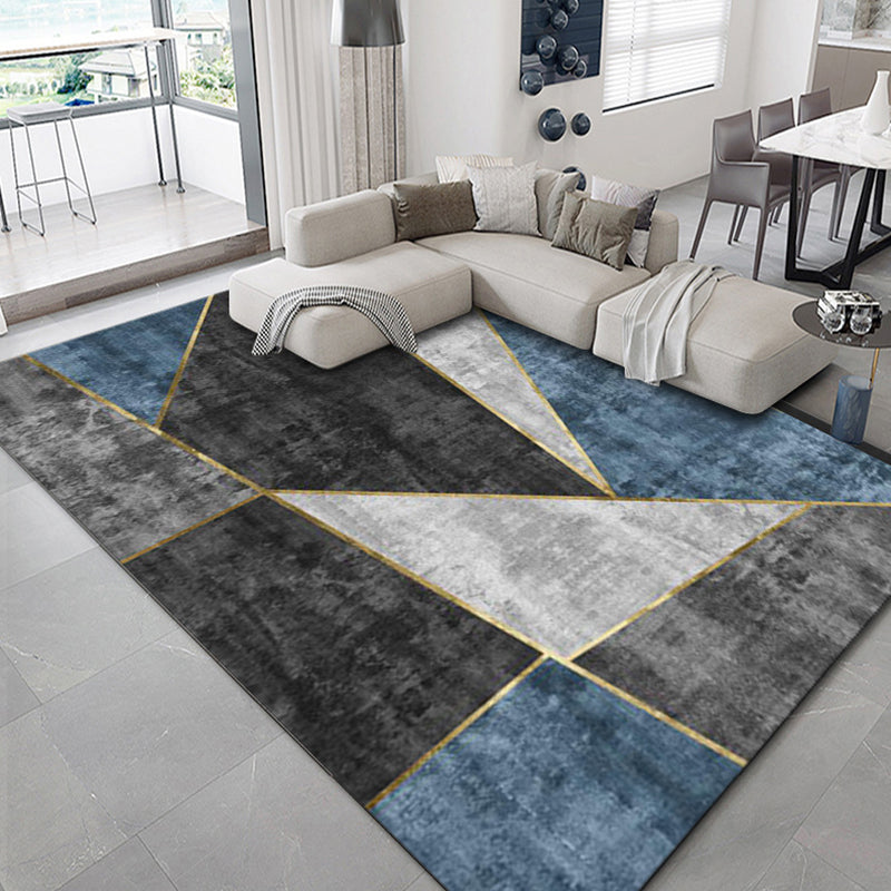 Luxury Geometric Print Rug Multi-Color Synthetics Carpet Anti-Slip Backing Pet Friendly Rug for Living Room Clearhalo 'Area Rug' 'Rug' 2238592