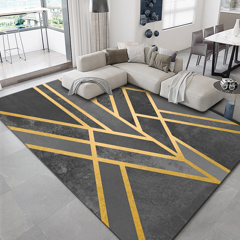 Luxury Geometric Print Rug Multi-Color Synthetics Carpet Anti-Slip Backing Pet Friendly Rug for Living Room Clearhalo 'Area Rug' 'Rug' 2238593