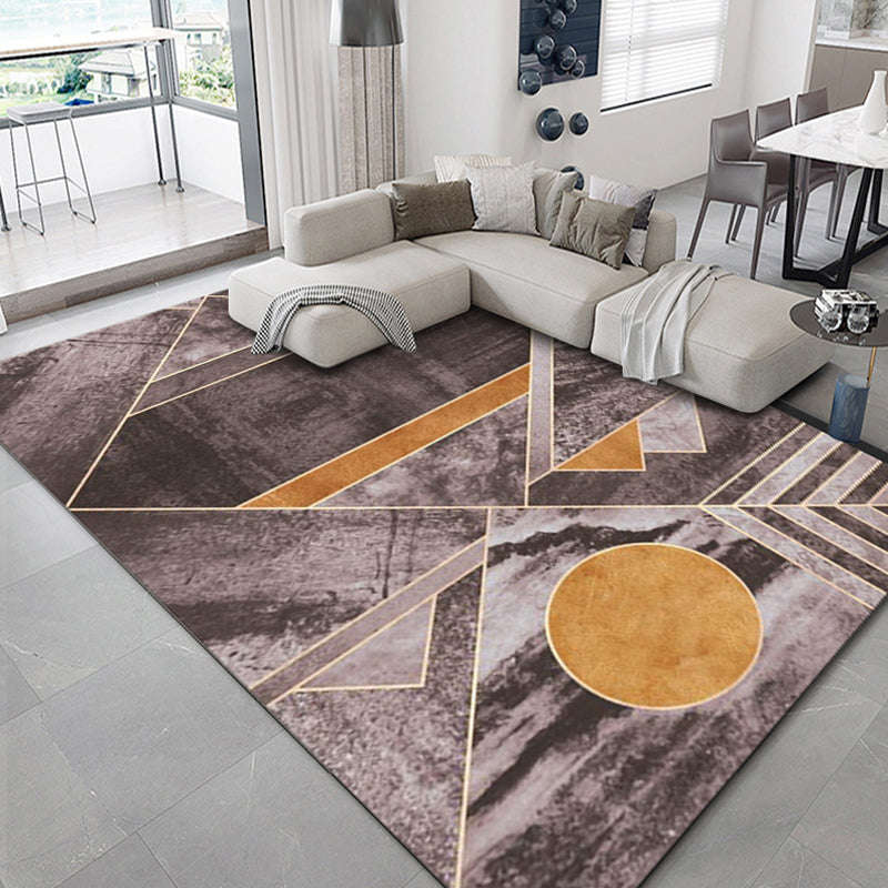 Luxury Geometric Print Rug Multi-Color Synthetics Carpet Anti-Slip Backing Pet Friendly Rug for Living Room Clearhalo 'Area Rug' 'Rug' 2238595