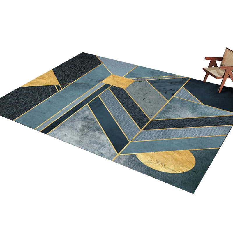 Glam Home Decoration Rug Multi Color Abstract Print Rug Polypropylene Non-Slip Backing Easy Care Carpet Clearhalo 'Area Rug' 'Rug' 2238608