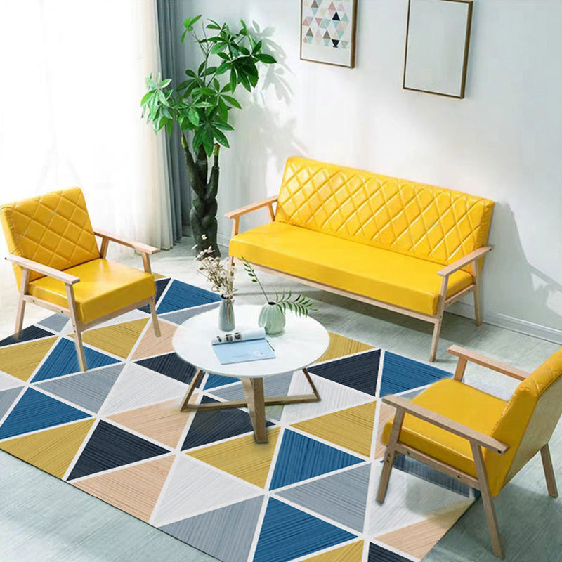 Novelty Geometric Rug Multi-Color Polyster Area Carpet Pet Friendly Stain-Resistant Indoor Rug for Living Room Clearhalo 'Area Rug' 'Rug' 2238647