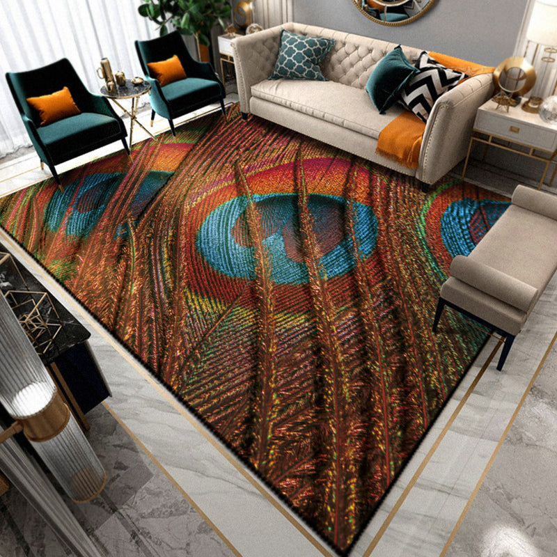 Multicolor Living Room Rug Unique Animal Print Rug Polypropylene Pet Friendly Washable Area Carpet Clearhalo 'Area Rug' 'Rug' 2239428