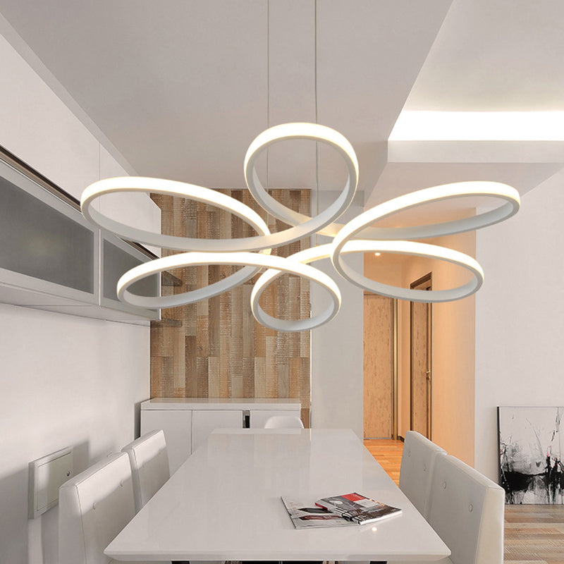 Nordic Style Floral LED Ceiling Lighting Metallic Living Room Chandelier Light Fixture Clearhalo 'Ceiling Lights' 'Chandeliers' 'Modern Chandeliers' 'Modern' Lighting' 2241070