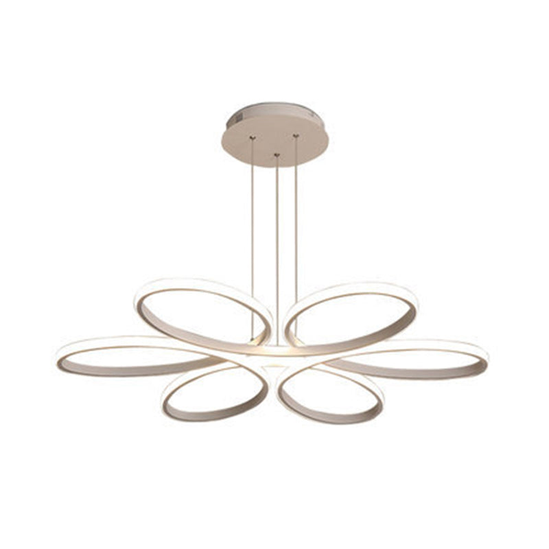 Nordic Style Floral LED Ceiling Lighting Metallic Living Room Chandelier Light Fixture Clearhalo 'Ceiling Lights' 'Chandeliers' 'Modern Chandeliers' 'Modern' Lighting' 2241074