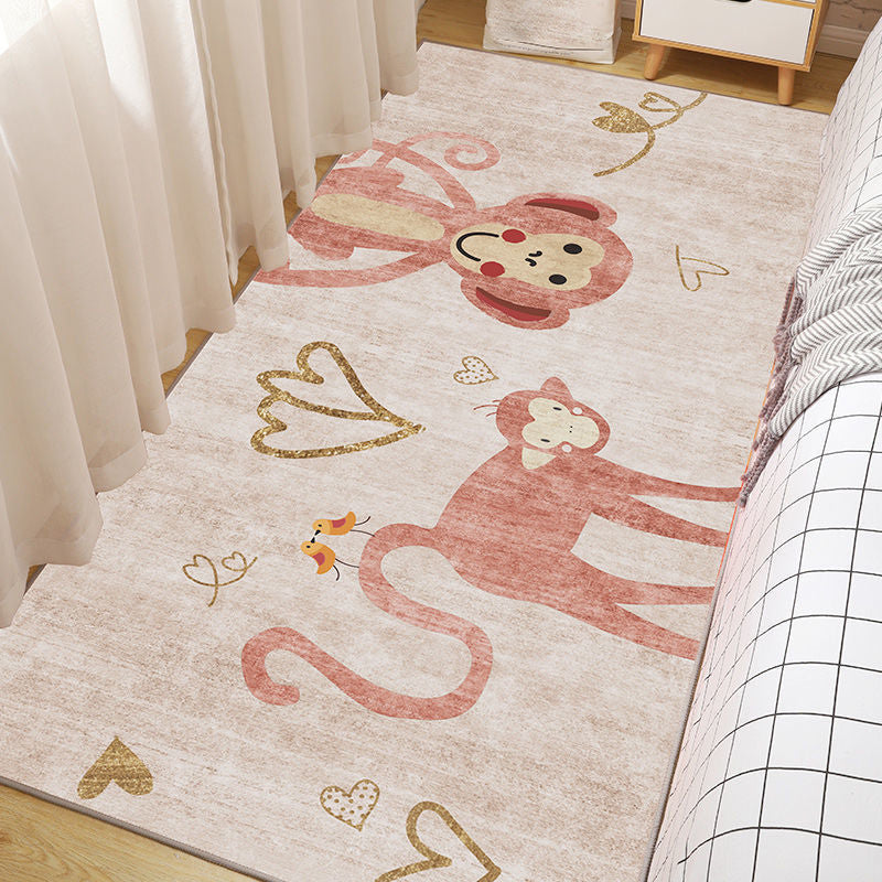 Multi-Color Simple Rug Polypropylene Cartoon Pattern Carpet Anti-Slip Backing Pet Friendly Indoor Rug for Kids Clearhalo 'Area Rug' 'Rug' 2241974