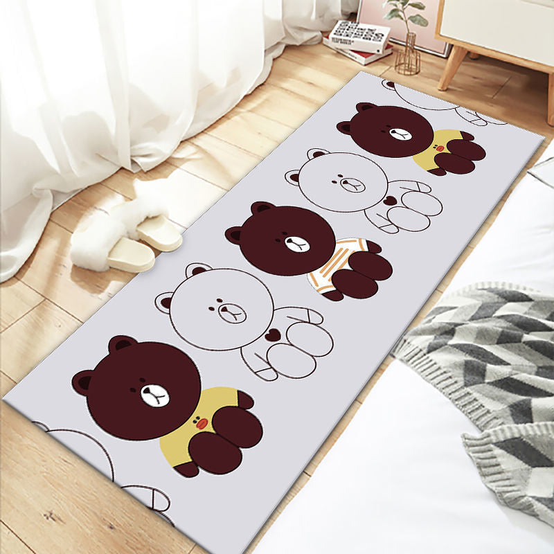 Multicolor Cartoon Print Rug Polyster Lovely Carpet Non-Slip Backing Easy Care Washable Area Rug for Decoration Clearhalo 'Area Rug' 'Rug' 2242010