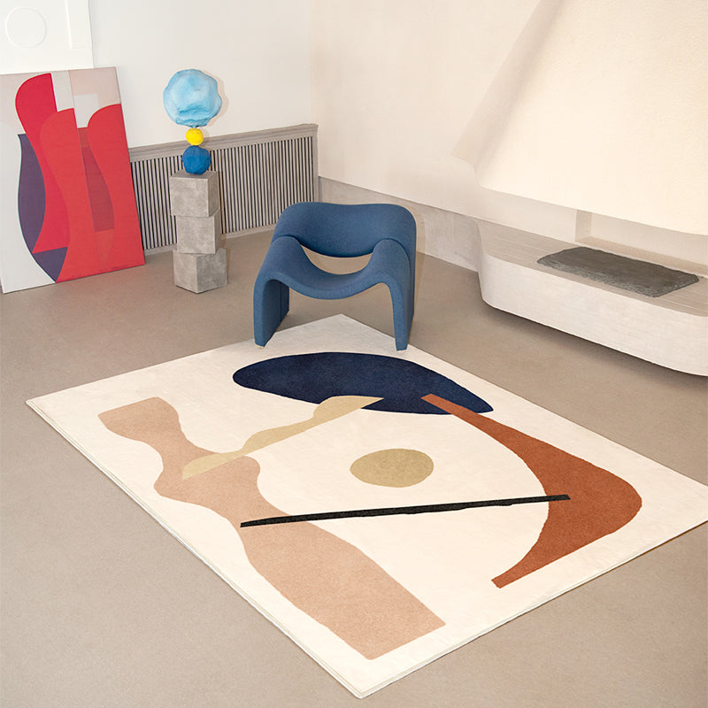 Creative Colorblock Rug Multi-Color Polyster Indoor Rug Pet Friendly Machine Washable Rug for Bedroom Clearhalo 'Area Rug' 'Rug' 2242138
