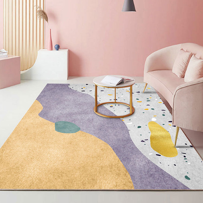 Cute Bedroom Rug Multi-Color Colorblock Rug Polyster Non-Slip Backing Machine Washable Carpet Clearhalo 'Area Rug' 'Rug' 2242181