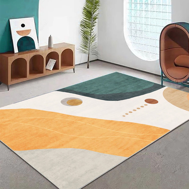 Creative Decoration Rug Multi-Colored Abstract Print Rug Polypropylene Anti-Slip Backing Pet Friendly Carpet Ginger Clearhalo 'Area Rug' 'Rug' 2242191