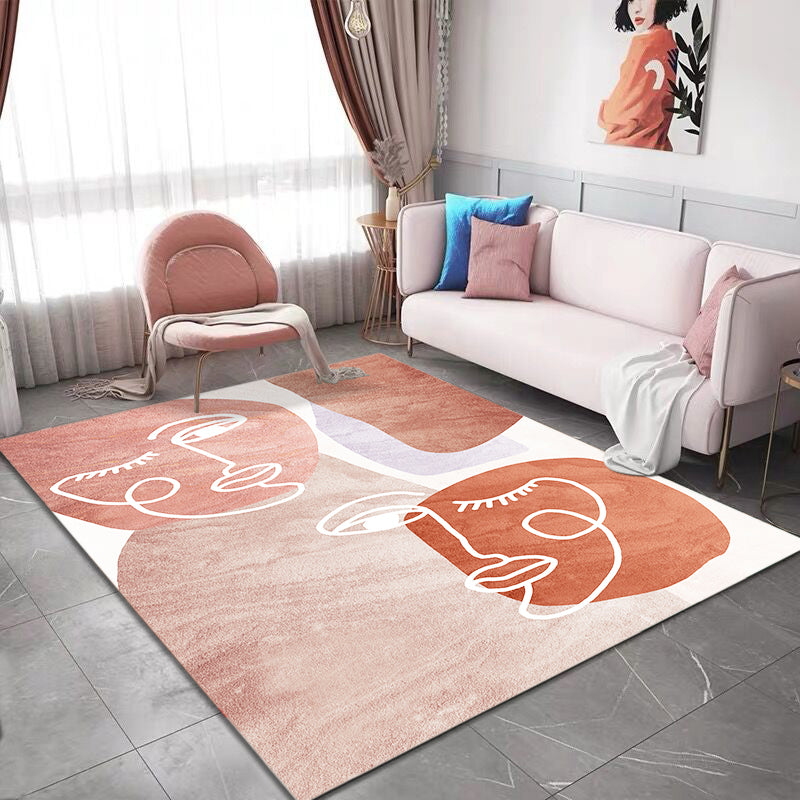 Creative Decoration Rug Multi-Colored Abstract Print Rug Polypropylene Anti-Slip Backing Pet Friendly Carpet Clearhalo 'Area Rug' 'Rug' 2242194