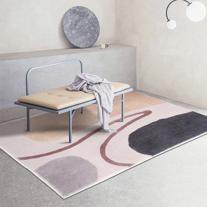 Simple Colorblock Rug Morandi Color Southwestern Carpet Polypropylene Anti-Slip Washable Indoor Rug for Decor Clearhalo 'Area Rug' 'Rug' 2242255