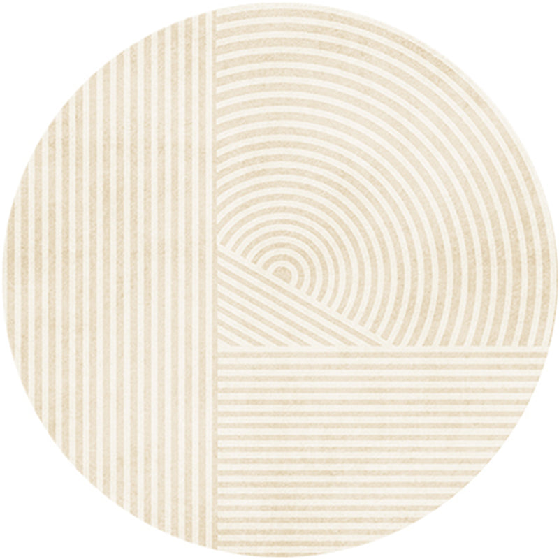 Simplicity Stripe Print Rug Multi-Color Superfine Fiber Carpet Pet Friendly Easy Care Indoor Rug for Decor Beige Clearhalo 'Area Rug' 'Rug' 2244410