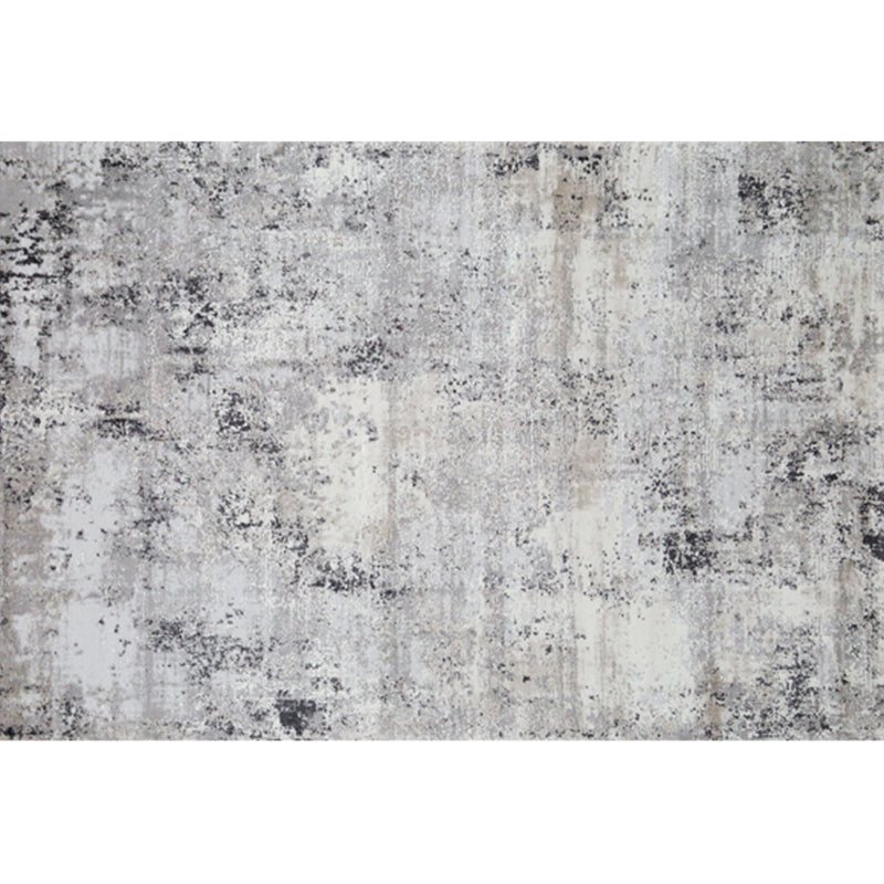 Scandinavian Living Room Rug Multi-Colored Abstract Area Rug Synthetics Pet Friendly Machine Washable Carpet Grey Clearhalo 'Area Rug' 'Rug' 2244511