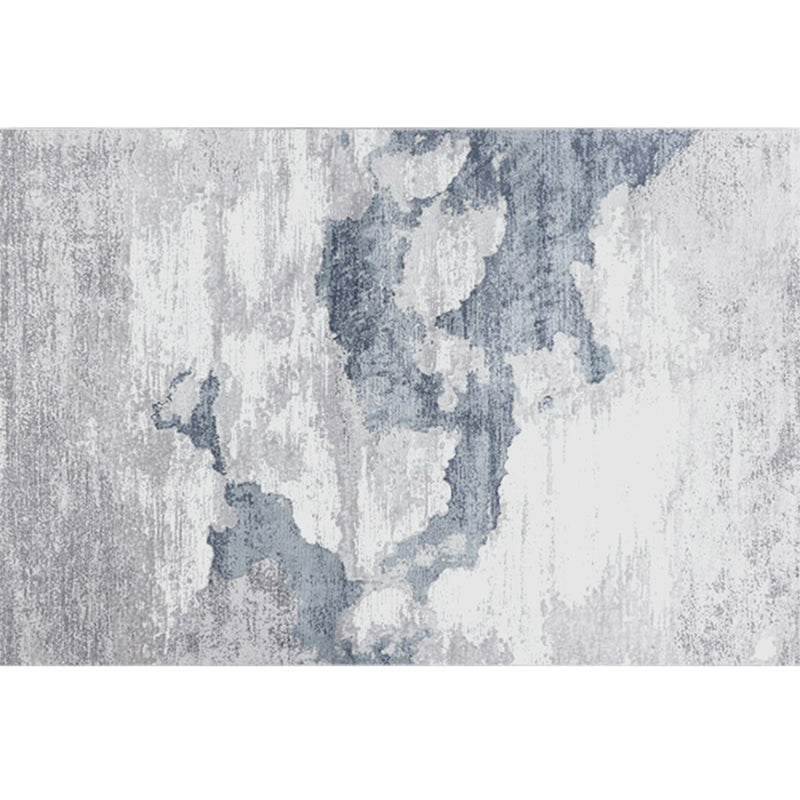 Simple Abstract Pattern Rug Multi Color Polyster Area Rug Pet Friendly Washable Easy Care Carpet for Room Gray-Blue Clearhalo 'Area Rug' 'Rug' 2244562