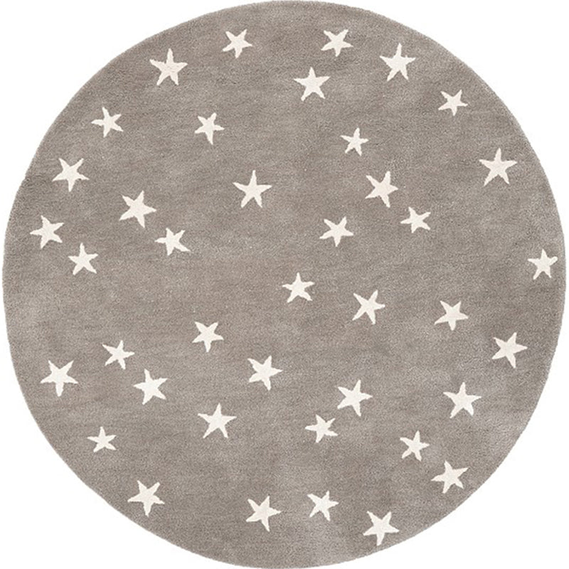 Lovely Decor Rug Multi Color Star Print Indoor Rug Polyster Non-Slip Backing Pet Friendly Carpet Clearhalo 'Area Rug' 'Rug' 2244637