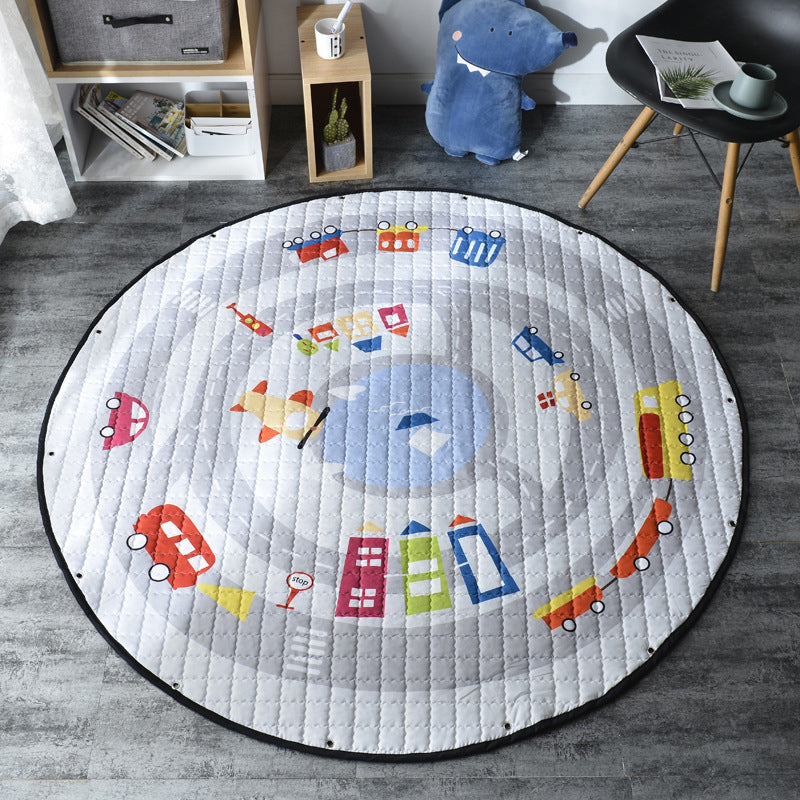 Creative Cartoon Pattern Rug Multi Color Synthetics Carpet Anti-Slip Backing Pet Friendly Rug for Kids Room Clearhalo 'Area Rug' 'Rug' 2244642