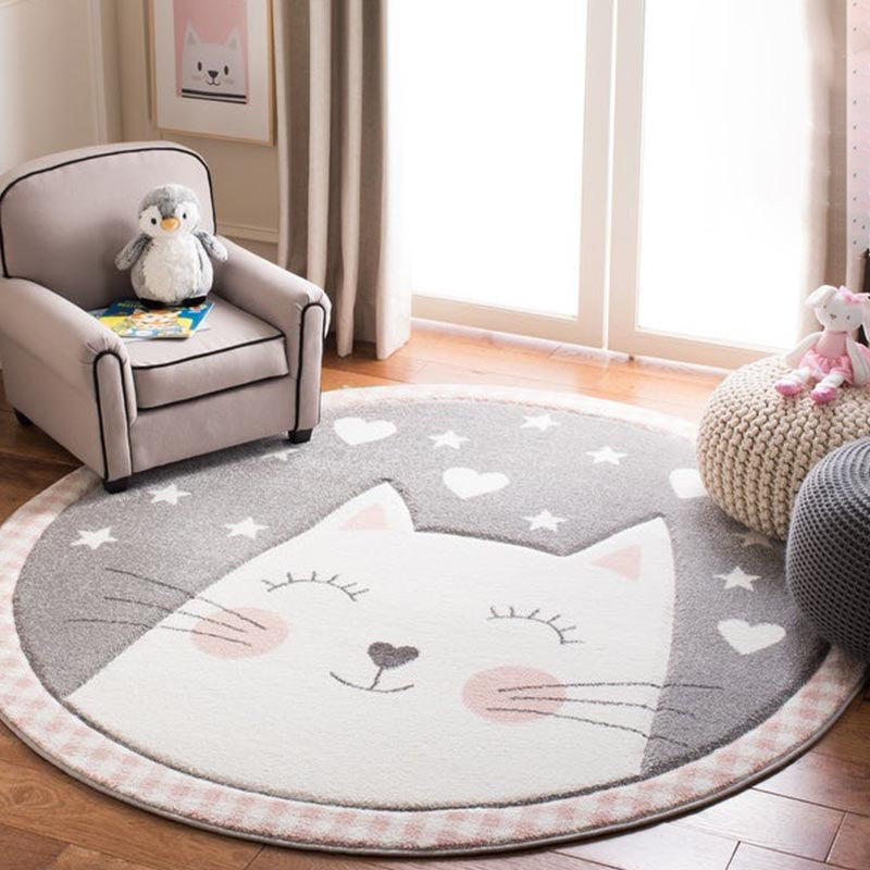 Modern Kids Room Rug Multi-Color Cartoon Pattern Rug Polypropylene Non-Slip Machine Washable Carpet Clearhalo 'Area Rug' 'Rug' 2244665