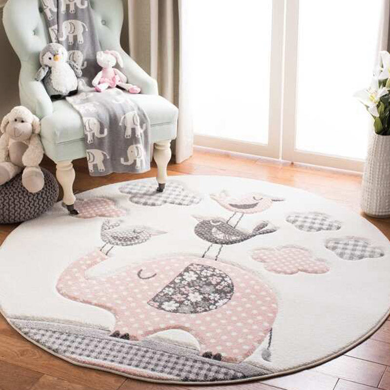 Modern Kids Room Rug Multi-Color Cartoon Pattern Rug Polypropylene Non-Slip Machine Washable Carpet Clearhalo 'Area Rug' 'Rug' 2244668