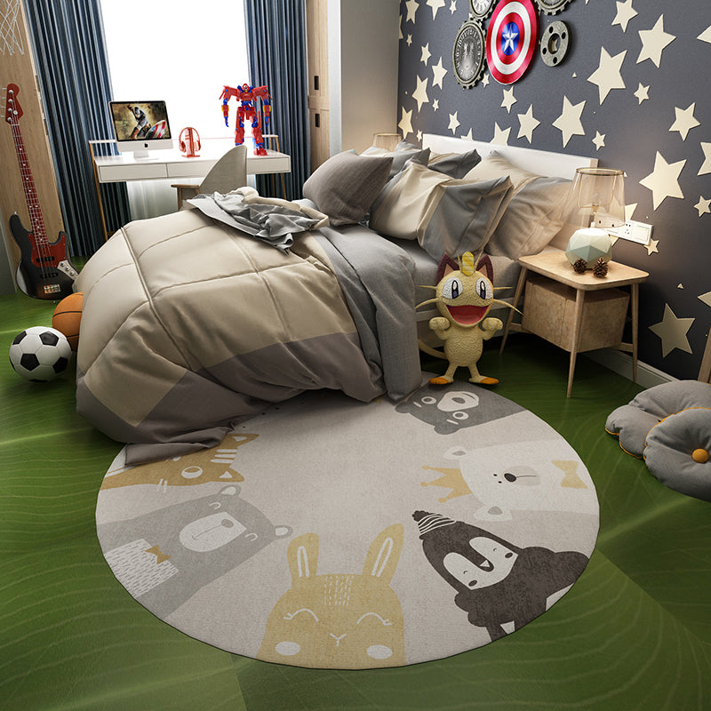 Casual Childrens Bedroom Rug Multicolor Cartoon Indoor Rug Polyster Non-Slip Easy Care Area Carpet Clearhalo 'Area Rug' 'Rug' 2244684