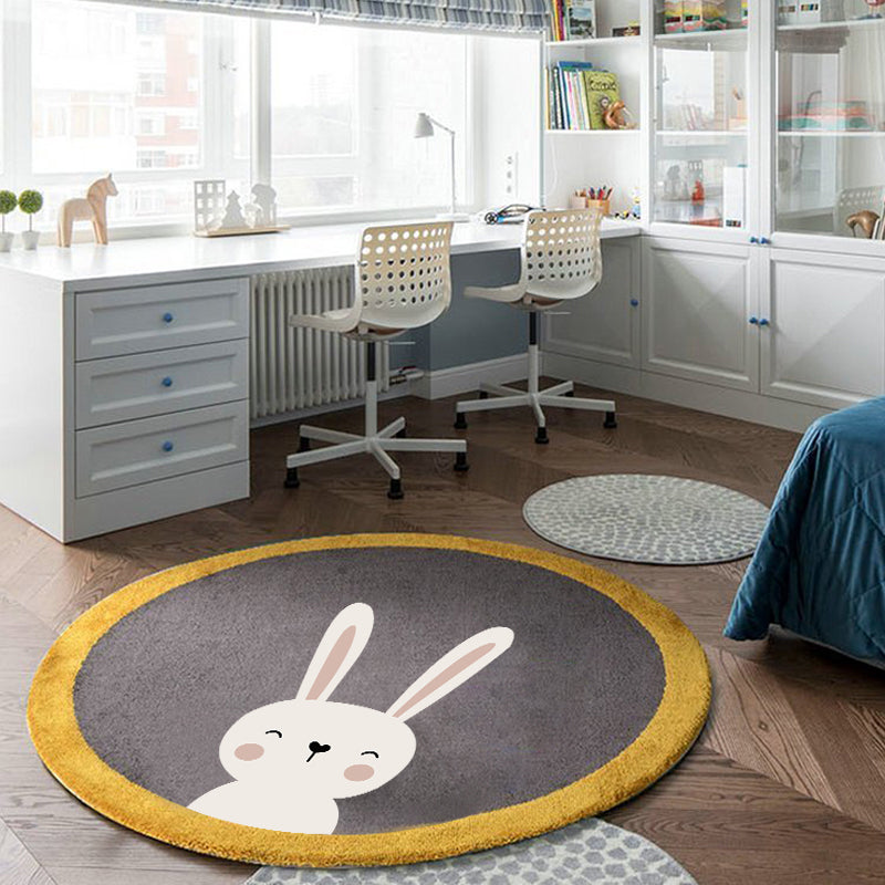 Relaxing Cartoon Print Rug Multi-Color Polyster Carpet Non-Slip Machine Washable Easy Care Rug for Kids Clearhalo 'Area Rug' 'Rug' 2244719