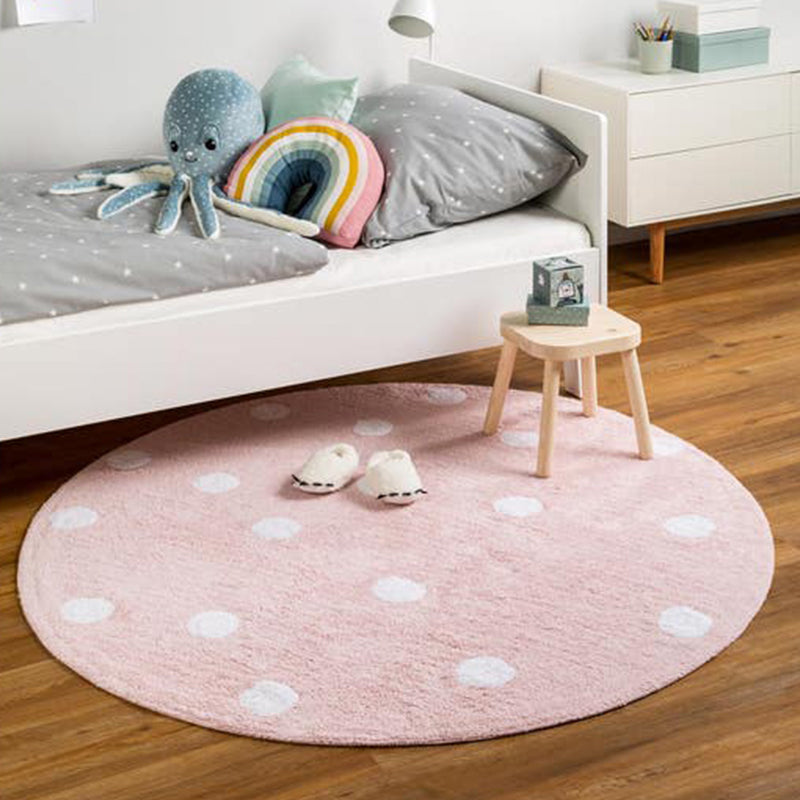 Multicolor Simple Rug Polyster Polka Dot Print Carpet Pet Friendly Non-Slip Backing Rug for Kids Bedroom Clearhalo 'Area Rug' 'Rug' 2244731