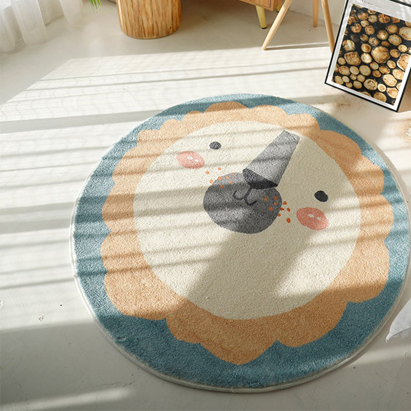 Casual Cartoon Print Rug Multi Colored Polypropylene Area Rug Non-Slip Machine Washable Carpet for Bedroom Clearhalo 'Area Rug' 'Rug' 2244789