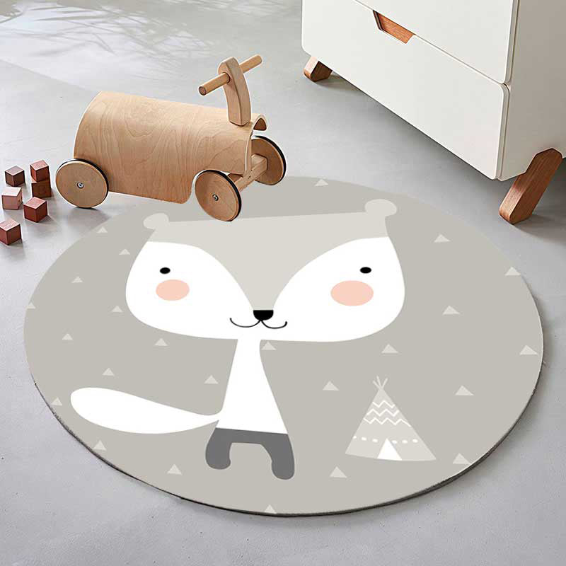 Multi-Color Creative Rug Polyster Cartoon Print Indoor Rug Anti-Slip Backing Pet Friendly Rug for Kids Clearhalo 'Area Rug' 'Rug' 2244836