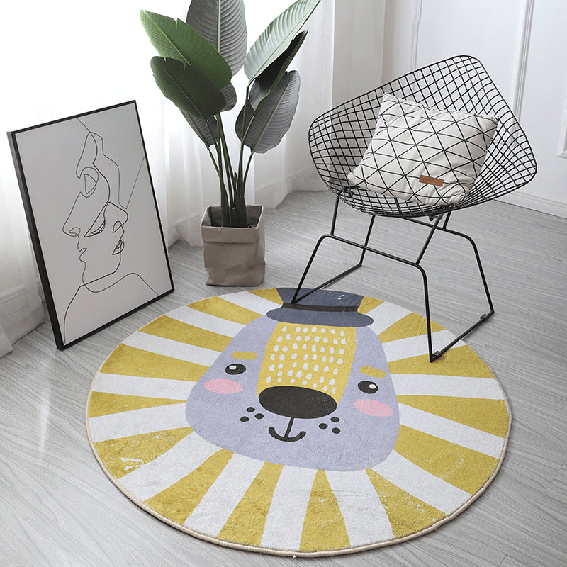 Simple Decoration Rug Multi Color Cartoon Area Rug Polyster Pet Friendly Non-Slip Backing Carpet Clearhalo 'Area Rug' 'Rug' 2244845