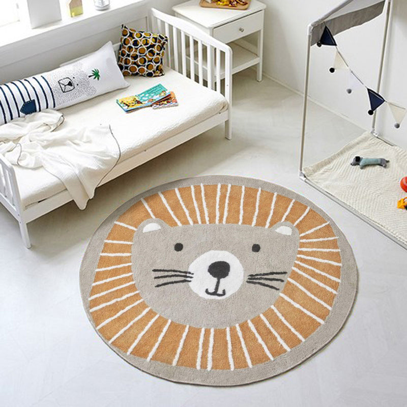 Classic Kids Room Rug Multi-Color Cartoon Print Rug Polypropylene Washable Non-Slip Backing Area Carpet Clearhalo 'Area Rug' 'Rug' 2244863