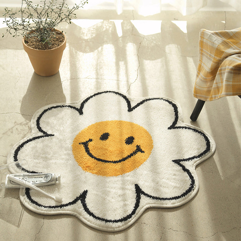 Irregular Shape Floral Rug Multi Color Designer Carpet Synthetics Non-Slip Backing Pet Friendly Rug for Kids Clearhalo 'Area Rug' 'Rug' 2244896