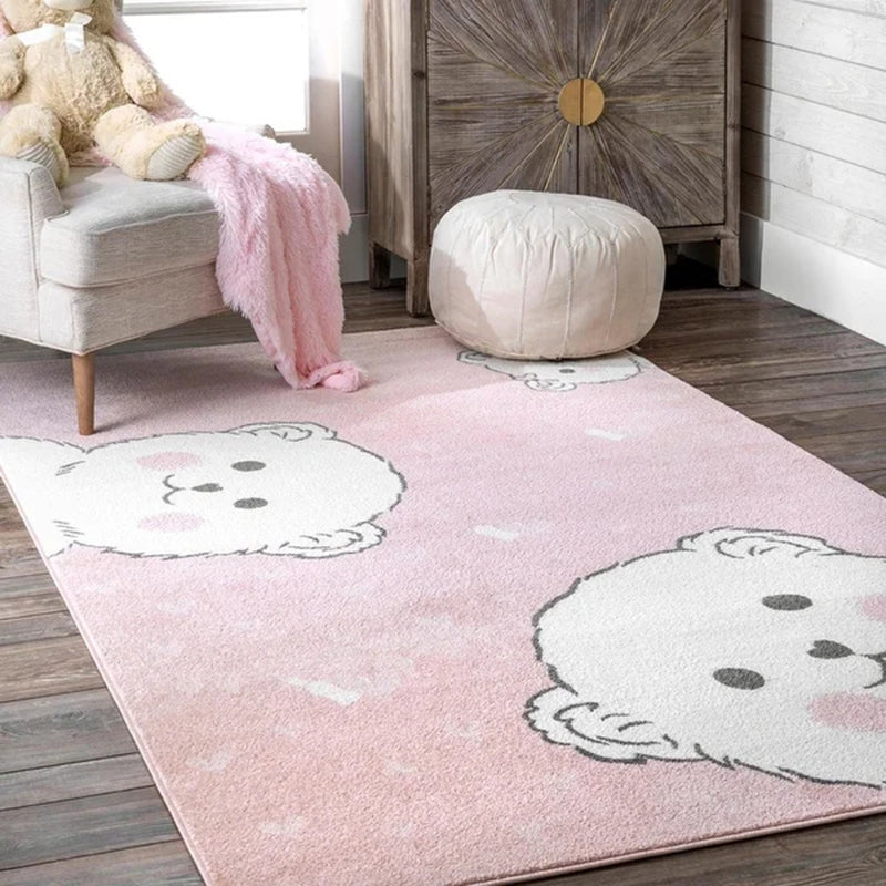 Bold Kids Bedroom Rug Multi-Colored Cartoon Area Rug Polyster Pet Friendly Machine Washable Carpet Clearhalo 'Area Rug' 'Rug' 2244937