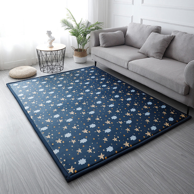 Casual Solid Color Rug Multi Colored Synthetics Indoor Rug Pet Friendly Anti-Slip Backing Carpet for Bedroom Clearhalo 'Area Rug' 'Rug' 2245066