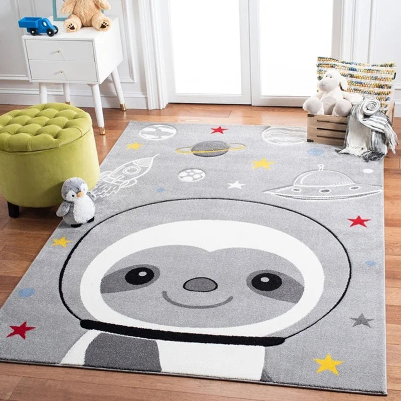 Lovely Childrens Room Rug Multi-Color Cartoon Printed Carpet Polyster Pet Friendly Machine Washable Indoor Rug Clearhalo 'Area Rug' 'Rug' 2245117